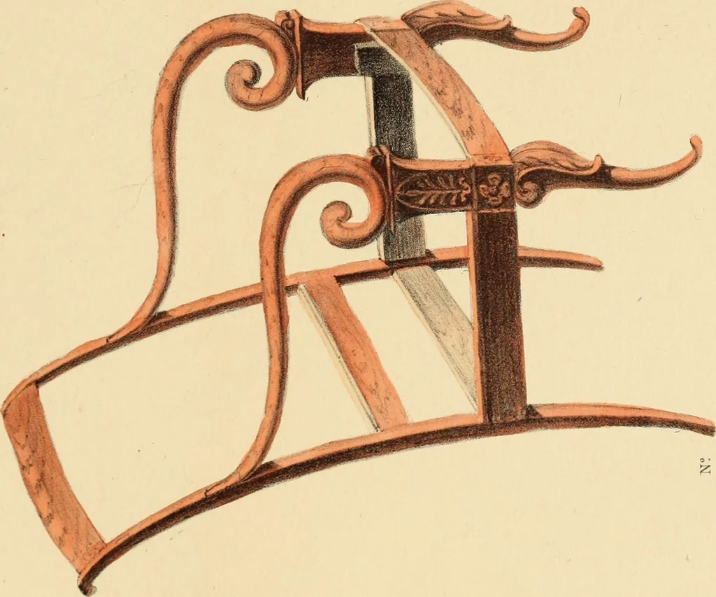 An illustration from Dessins de meubles, 1835, leaf 76
