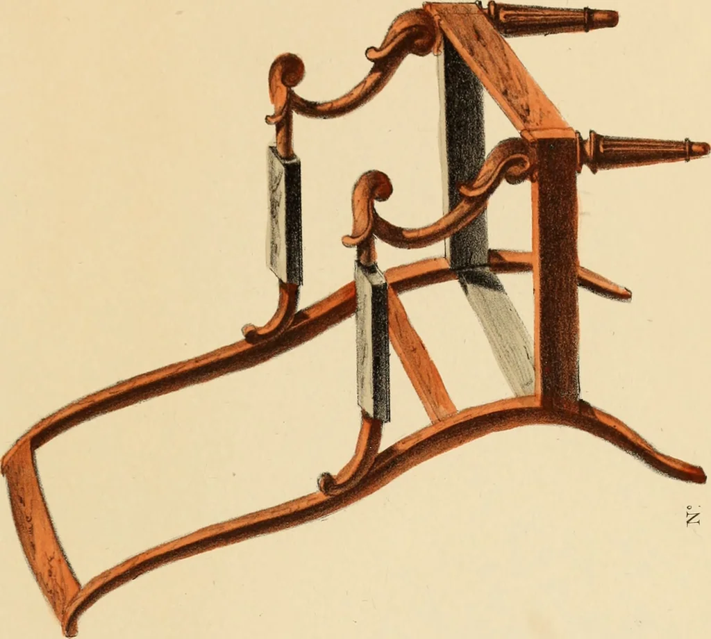 An illustration from Dessins de meubles, 1835, leaf 8