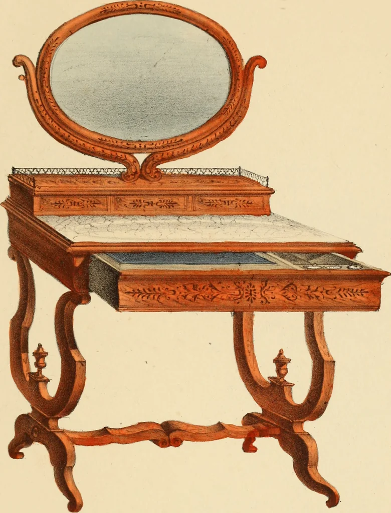 An illustration from Dessins de meubles, 1835, leaf 80