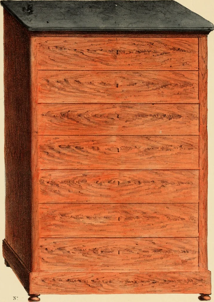 An illustration from Dessins de meubles, 1835, leaf 86