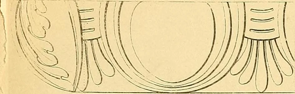 An illustration from Dessins d'ornements d'architecture de Joseph Beunat : reproduction de l'ouvrage, epoque du premier Empire, 1900, leaf 10