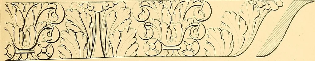 An illustration from Dessins d'ornements d'architecture de Joseph Beunat : reproduction de l'ouvrage, epoque du premier Empire, 1900, leaf 12