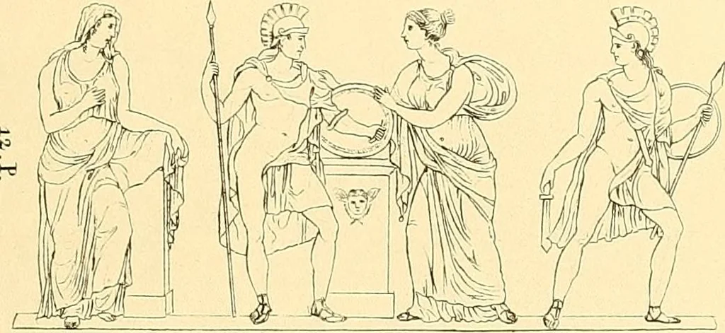 An illustration from Dessins d'ornements d'architecture de Joseph Beunat : reproduction de l'ouvrage, epoque du premier Empire, 1900, leaf 80