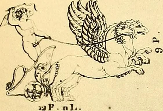 An illustration from Dessins d'ornements d'architecture de Joseph Beunat : reproduction de l'ouvrage, epoque du premier Empire, 1900, leaf 84