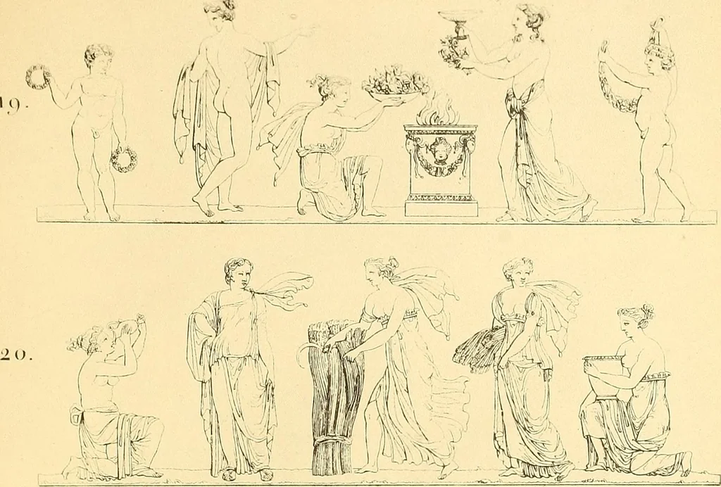 An illustration from Dessins d'ornements d'architecture de Joseph Beunat : reproduction de l'ouvrage, epoque du premier Empire, 1900, leaf 86