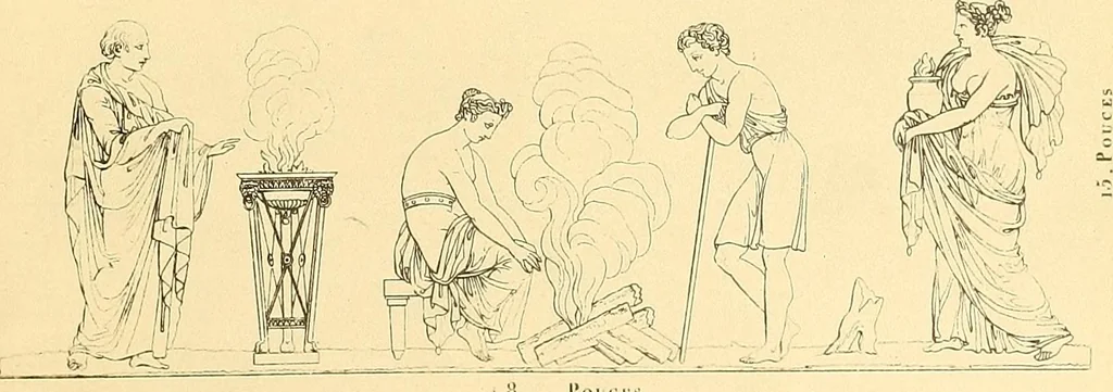 An illustration from Dessins d'ornements d'architecture de Joseph Beunat : reproduction de l'ouvrage, epoque du premier Empire, 1900, leaf 86
