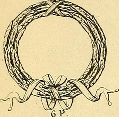 An illustration from Dessins d'ornements d'architecture de Joseph Beunat : reproduction de l'ouvrage, epoque du premier Empire, 1900, leaf 90