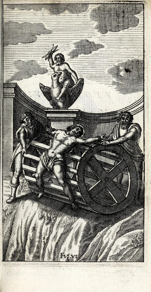 An illustration from De ss. martyrum cruciatibus liber : quo instrumenta & modi quibus ijdem martyres olim torquebantur, simul perspicuè descripta, & tabulis aeneis accuratissimè expressa sunt, 1668, leaf 113