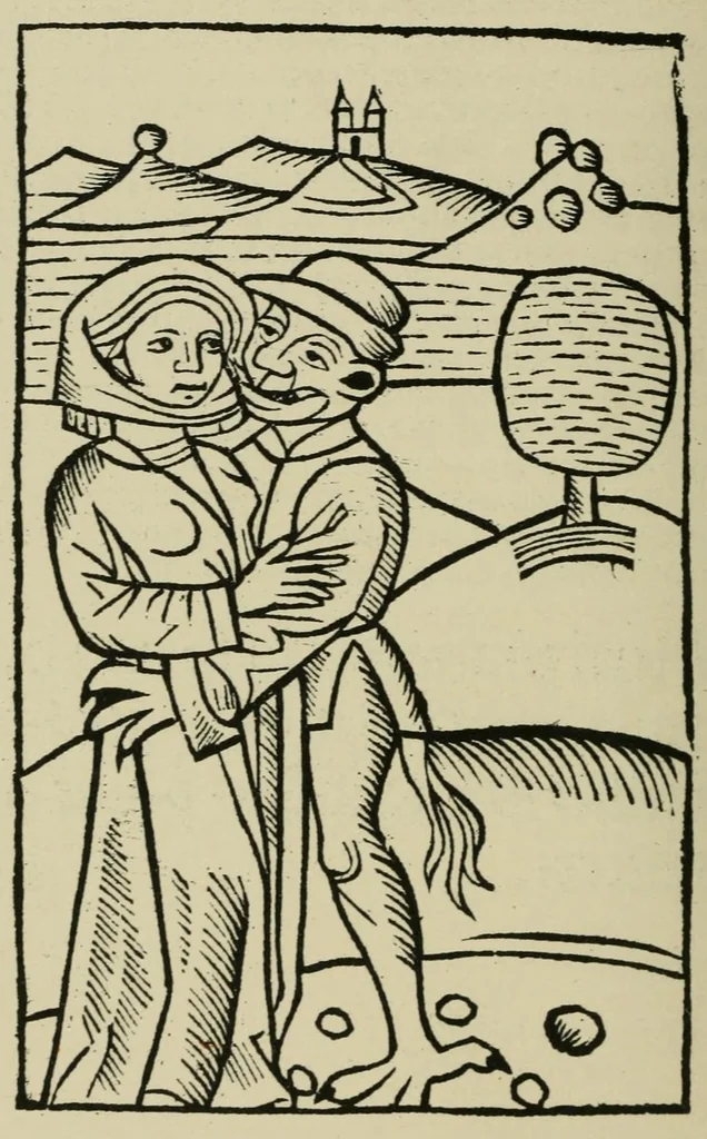 An illustration from Des sorcières et des devineresses, 1926, leaf 38