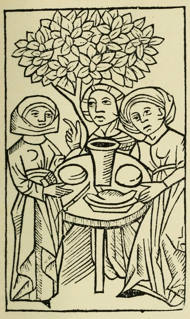 An illustration from Des sorcières et des devineresses, 1926, leaf 59