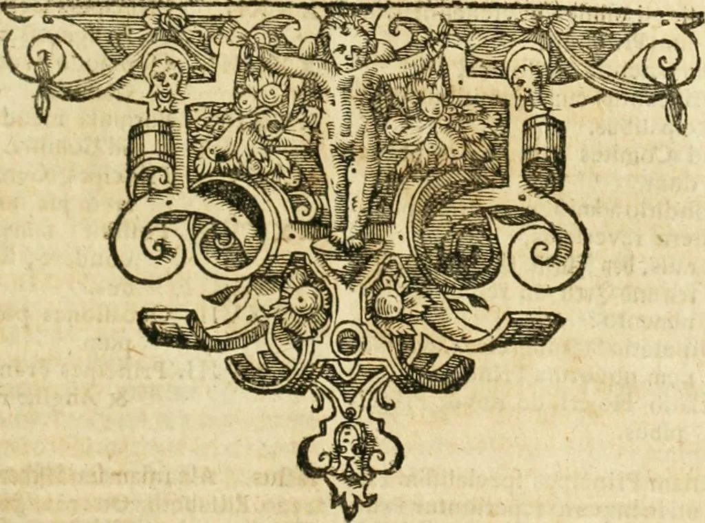 An illustration from De statu publico Europae novissimo tractatus, in quo unà cùm aliis nobilissimis atque utilissimis materiis juris publici, practici magis, quàm speculativi, illustres controversiae, praetensiones, judicia politica, praecedentiarum quaestiones & decisiones, tàm in comitiis imperii, quàm alibi agitatae, reperiuntur. Quibus insuper accesserunt, instar commentarii, paratitla de aurea bulla, recessibus imperii, ordinatione camerali, pace religiosa & profana, item capitulatione caesarea, 1675, leaf 802