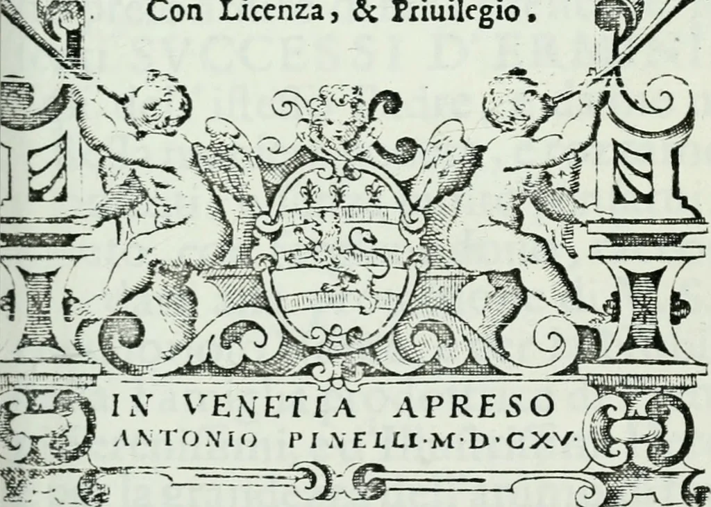 An illustration from De' successi di Erminia : intermedi cinque cavati dalla Gerusalemme del Tasso, 1615, leaf 6