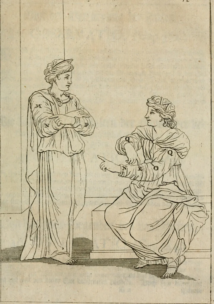 An illustration from Des vortreflichen Florentinischen Mahlers Lionardo da Vinci höchst-nützlicher Tractat von der Mahlerey : aus dem Italiänischen und Frantzöischen in das Teutsche übersetzet : auch nach dem Original mit vielen Kupfern und saubern Holtzschnitten versehen : und mit beygefügten Leben des Auctoris zum Druck befördert, 1747, leaf 244