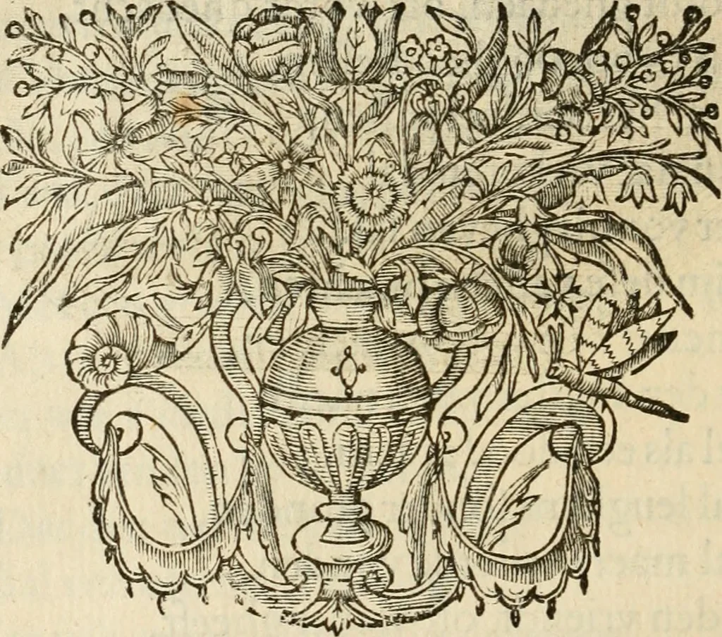 An illustration from Des wereldts proef-steen, ofte, De ydelheydt door de waerheyd beschuldight ende overtuyght van valscheydt, 1643, leaf 109