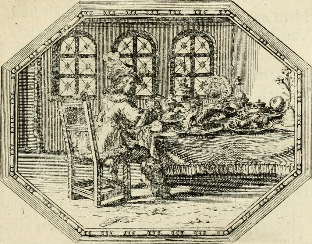 An illustration from Des wereldts proef-steen, ofte, De ydelheydt door de waerheyd beschuldight ende overtuyght van valscheydt, 1643, leaf 252