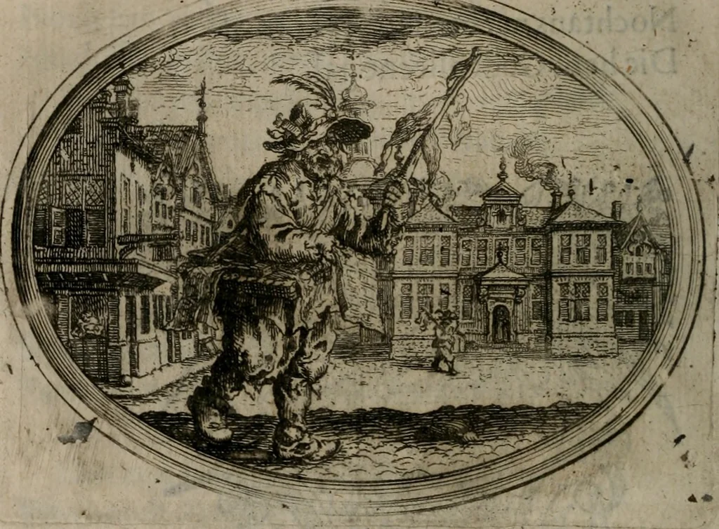 An illustration from Des wereldts proef-steen ofte De ydelheydt door de waerheyd beschuldight ende overtuyght van valscheydt, 1643, leaf 223