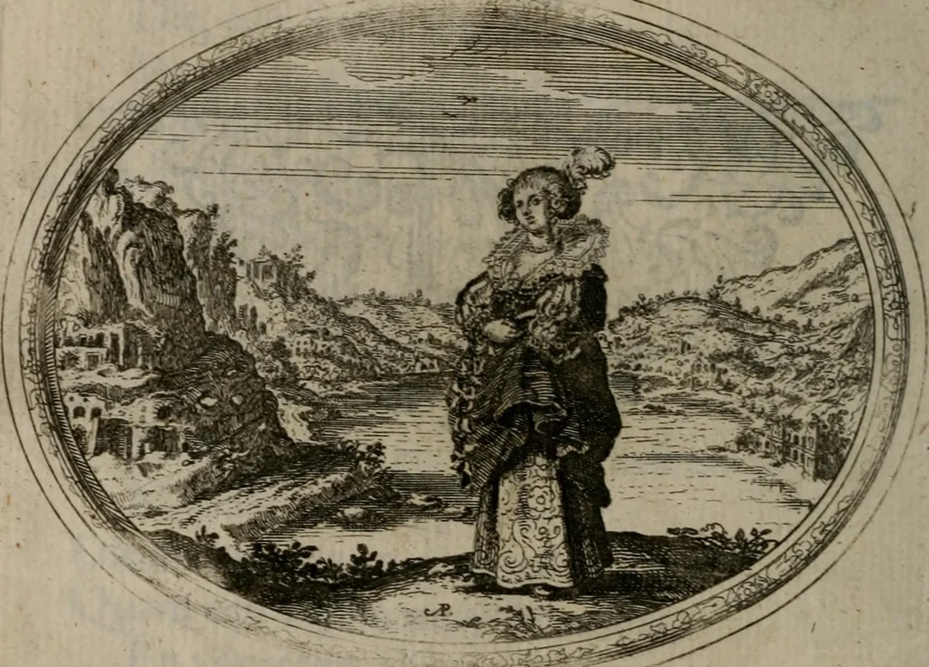 An illustration from Des wereldts proef-steen ofte De ydelheydt door de waerheyd beschuldight ende overtuyght van valscheydt, 1643, leaf 231