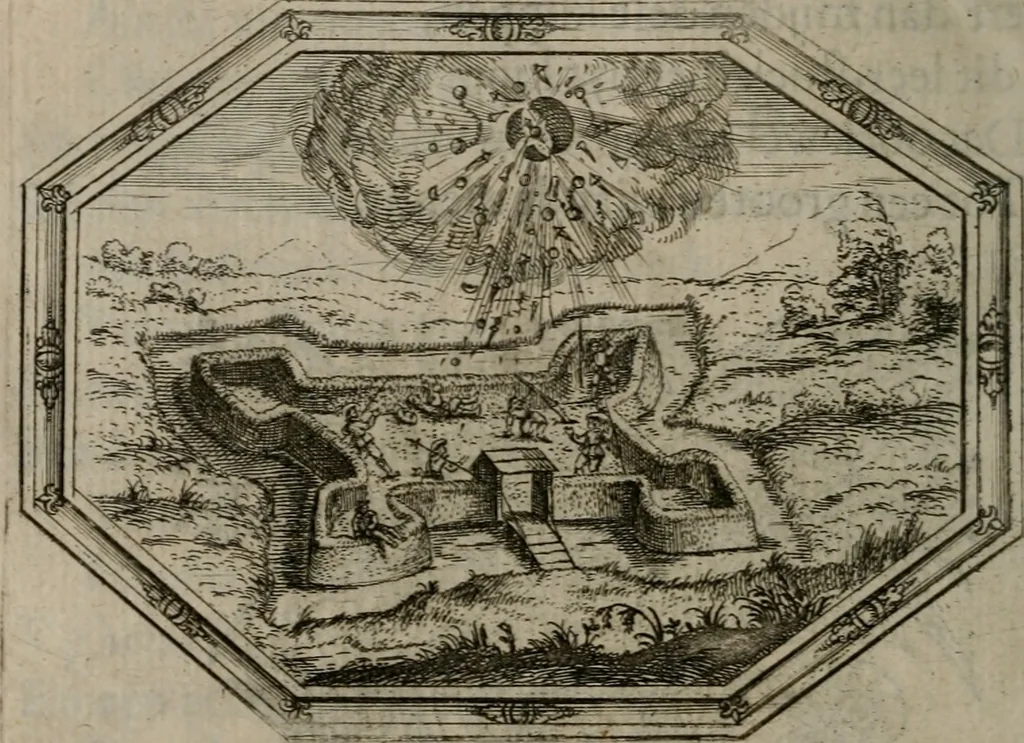 An illustration from Des wereldts proef-steen ofte De ydelheydt door de waerheyd beschuldight ende overtuyght van valscheydt, 1643, leaf 267