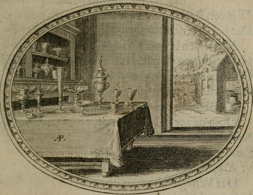 An illustration from Des wereldts proef-steen ofte De ydelheydt door de waerheyd beschuldight ende overtuyght van valscheydt, 1643, leaf 304