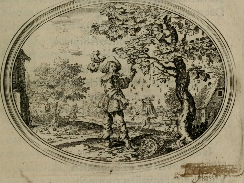 An illustration from Des wereldts proef-steen ofte De ydelheydt door de waerheyd beschuldight ende overtuyght van valscheydt, 1643, leaf 378