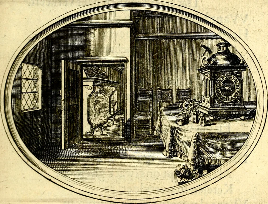 An illustration from Des wereldts proef-steen, ofte, De ydelheydt door de waerheyd beschuldight ende overtuyght van valscheydt, 1643, leaf 172