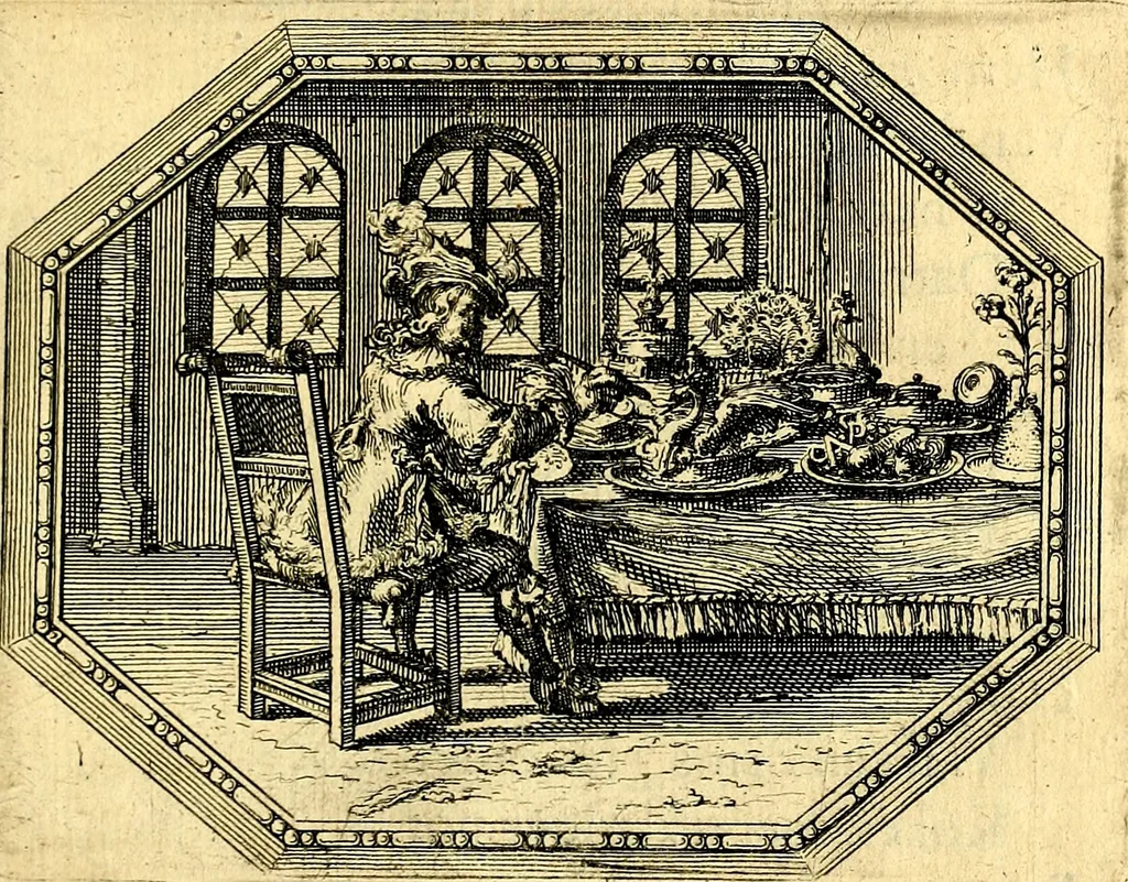 An illustration from Des wereldts proef-steen, ofte, De ydelheydt door de waerheyd beschuldight ende overtuyght van valscheydt, 1643, leaf 252