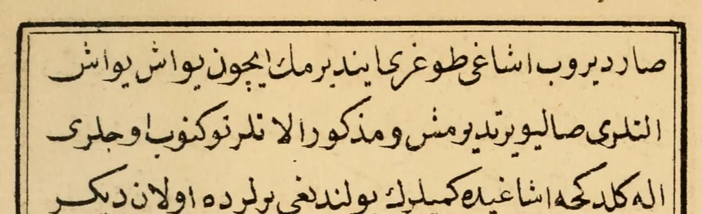 An illustration from Desyis-i arbye ve huda'-i 'askerye, 1853, leaf 222