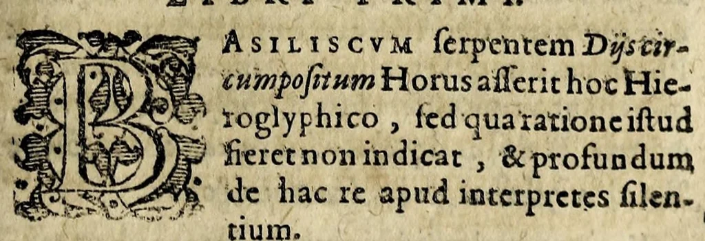 An illustration from De symbolica Aegyptiorum sapientia : in qua symbola, parabolae, historiae selectae, quae ad omnem emblematu[m], aenigmatu[m] hieroglyphicorum cognitione[m] via[m] praesta[n]t, 1623, leaf 105