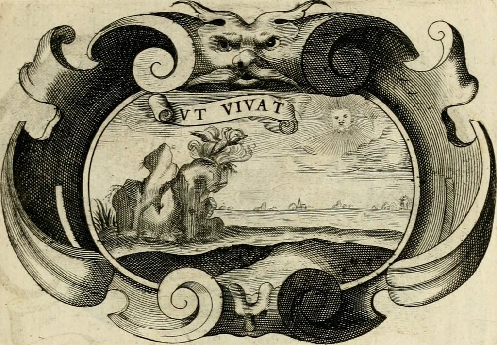 An illustration from De symbolis heroicis libri IX, 1634, leaf 102