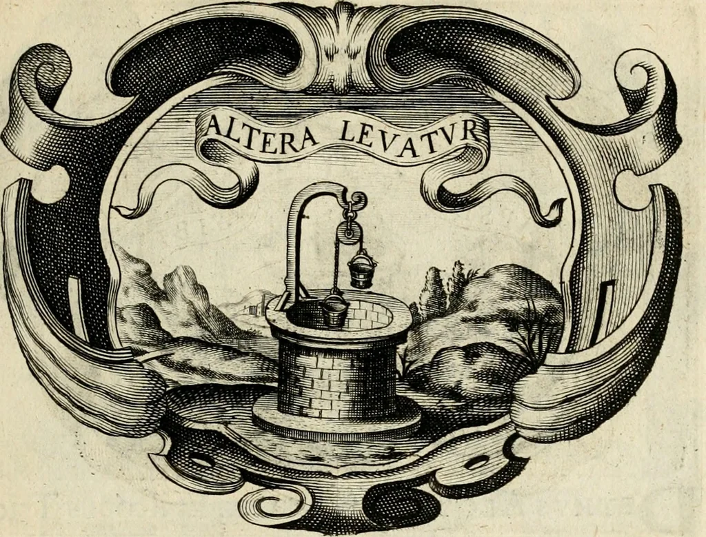 An illustration from De symbolis heroicis libri IX, 1634, leaf 104