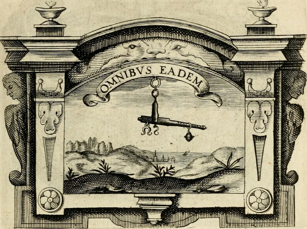 An illustration from De symbolis heroicis libri IX, 1634, leaf 106