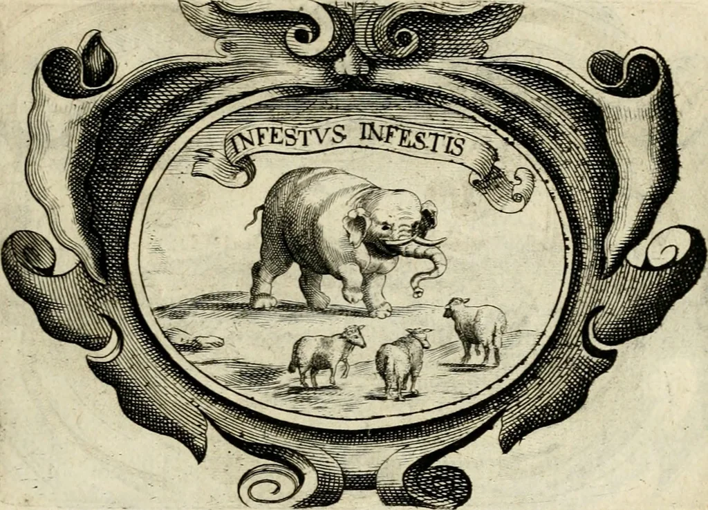 An illustration from De symbolis heroicis libri IX, 1634, leaf 116
