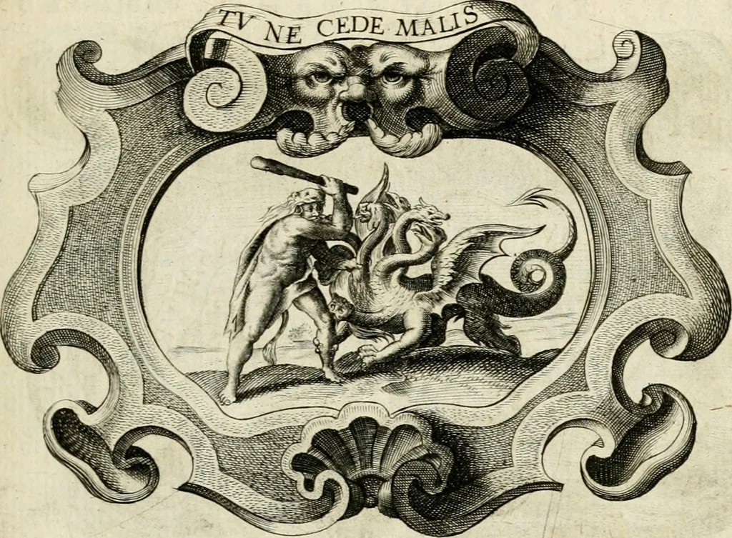 An illustration from De symbolis heroicis libri IX, 1634, leaf 292
