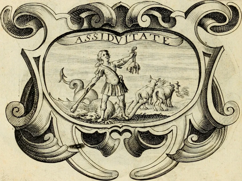 An illustration from De symbolis heroicis libri IX, 1634, leaf 293