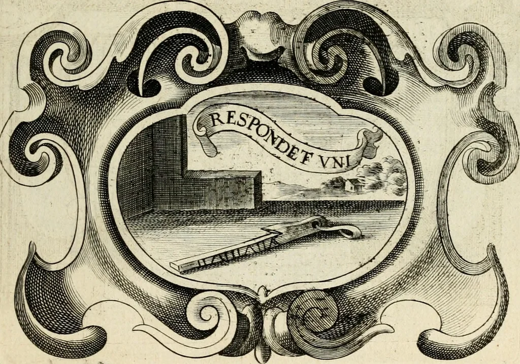 An illustration from De symbolis heroicis libri IX, 1634, leaf 338