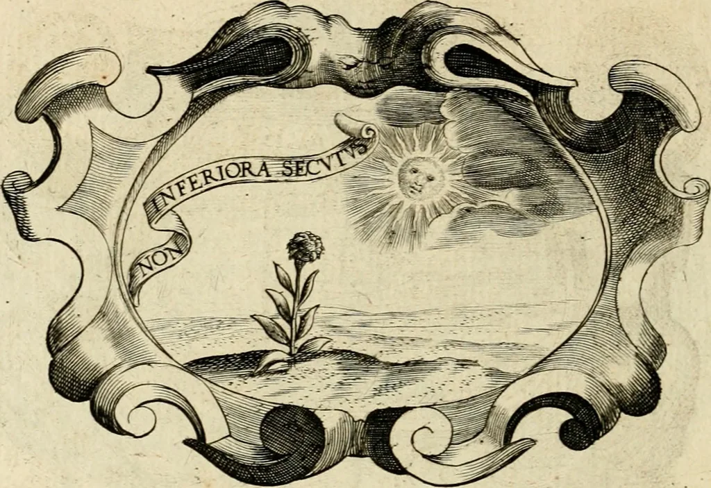 An illustration from De symbolis heroicis libri IX, 1634, leaf 351