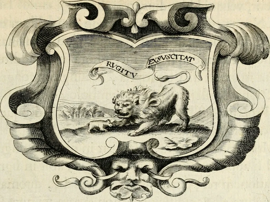 An illustration from De symbolis heroicis libri IX, 1634, leaf 464