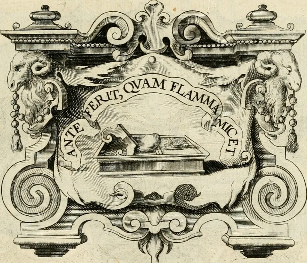An illustration from De symbolis heroicis libri IX, 1634, leaf 482