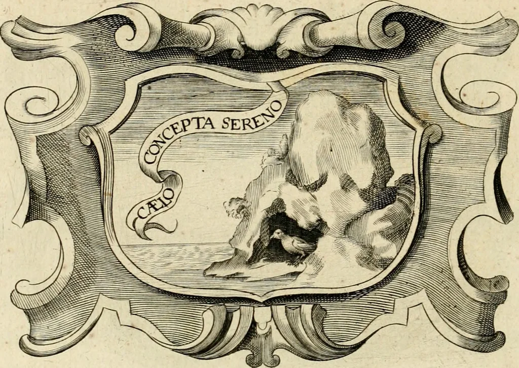An illustration from De symbolis heroicis libri IX, 1634, leaf 497