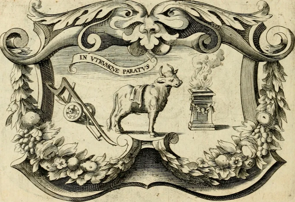 An illustration from De symbolis heroicis libri IX, 1634, leaf 545