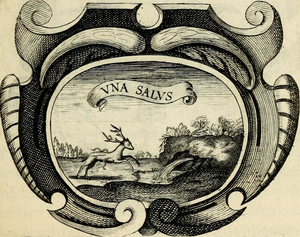 An illustration from De symbolis heroicis libri IX, 1634, leaf 96
