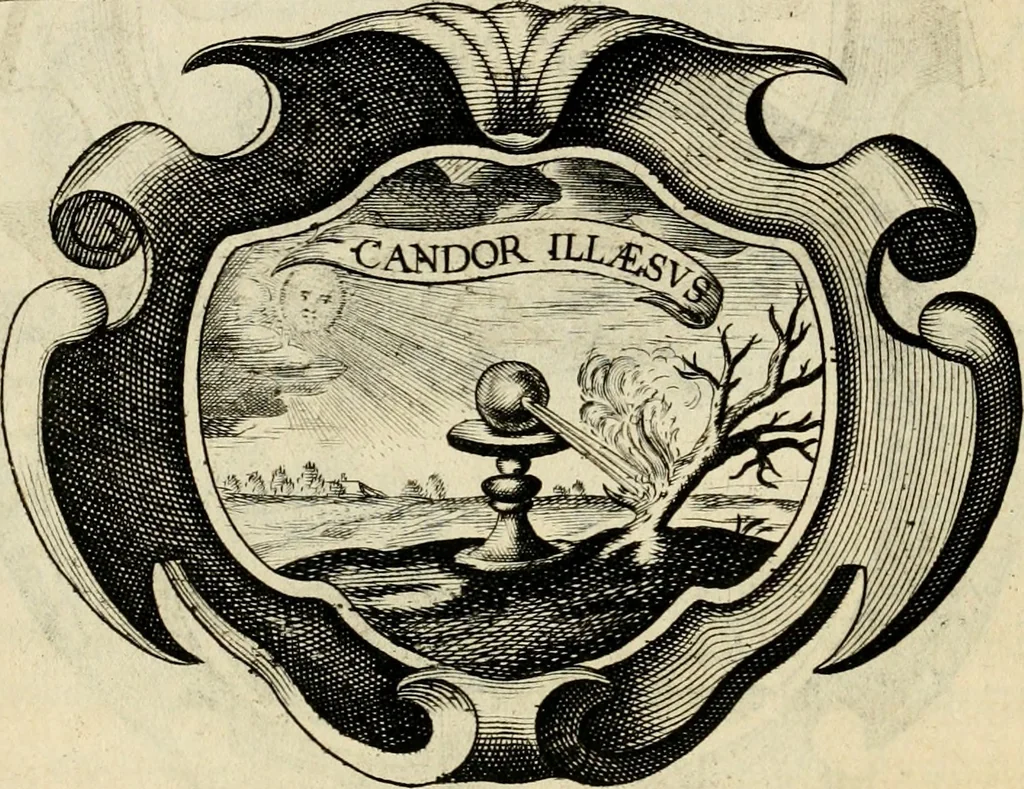 An illustration from De symbolis heroicis libri IX, 1634, leaf 97