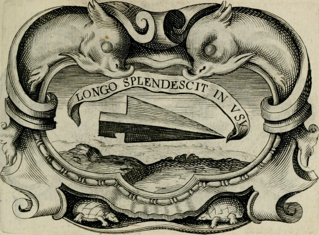 An illustration from De symbolis heroicis, libri IX, 1634, leaf 100