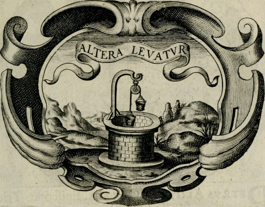 An illustration from De symbolis heroicis, libri IX, 1634, leaf 104