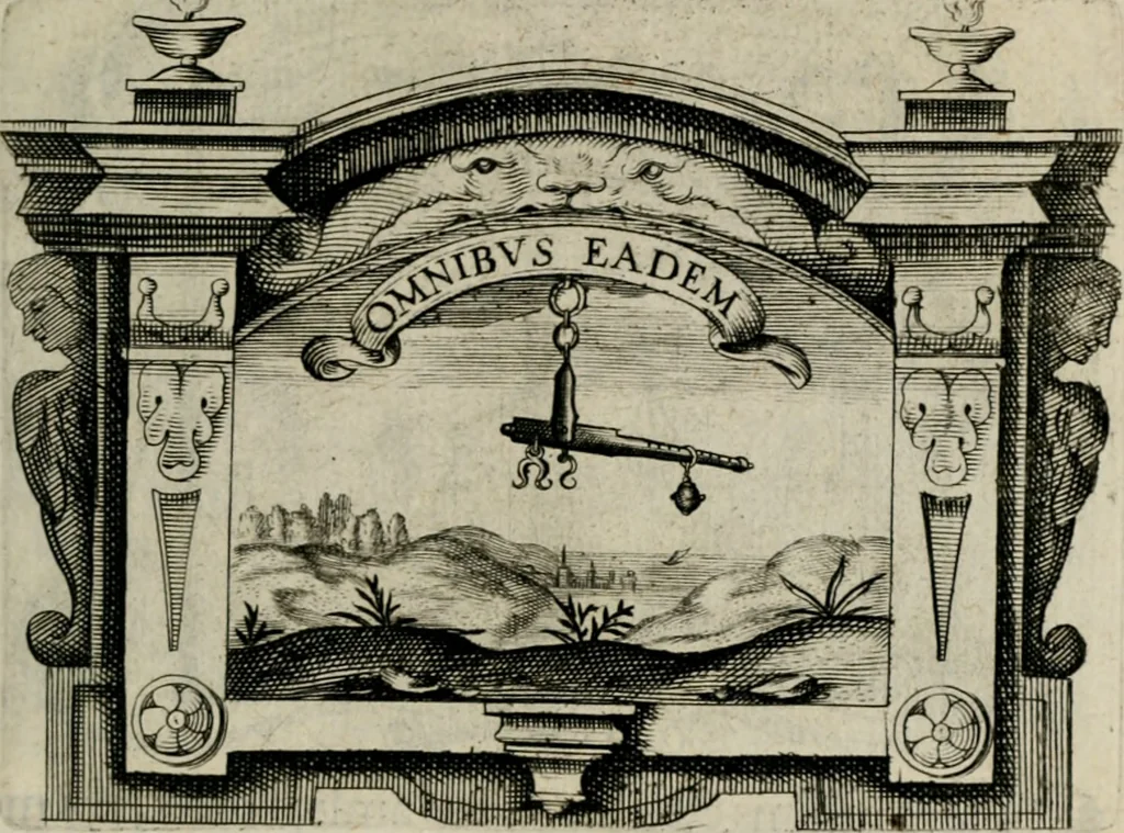 An illustration from De symbolis heroicis, libri IX, 1634, leaf 106