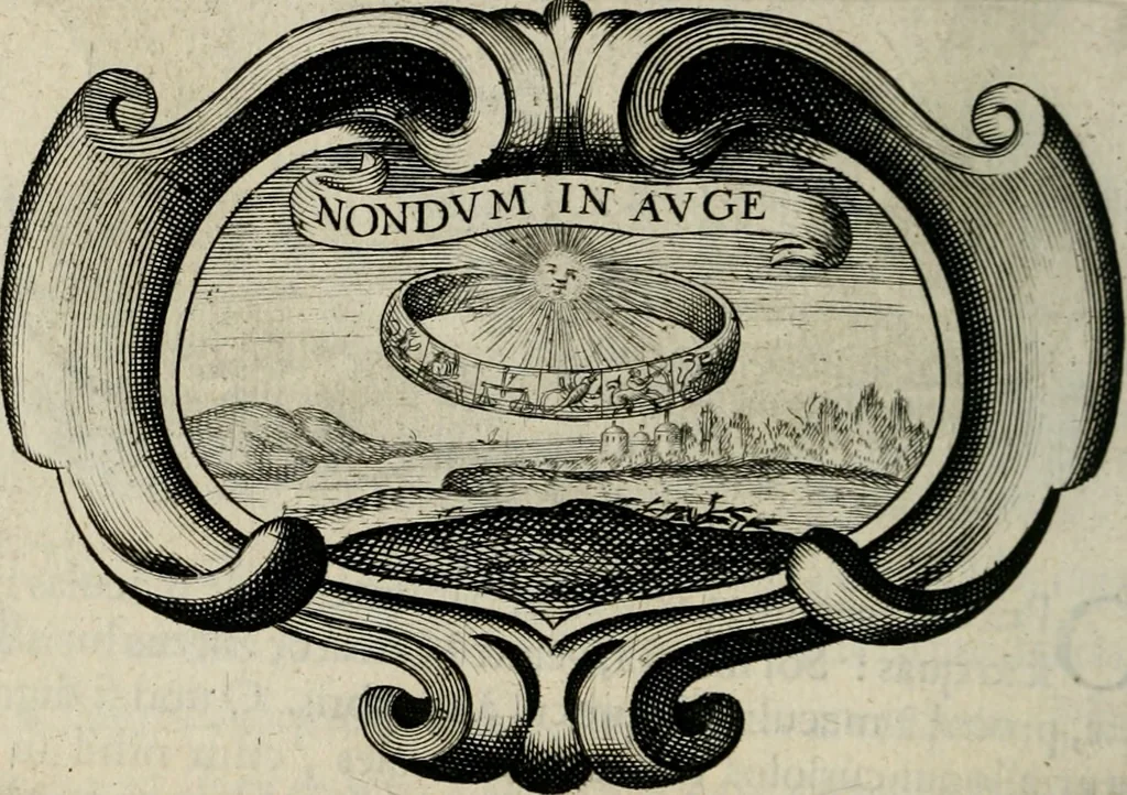 An illustration from De symbolis heroicis, libri IX, 1634, leaf 109