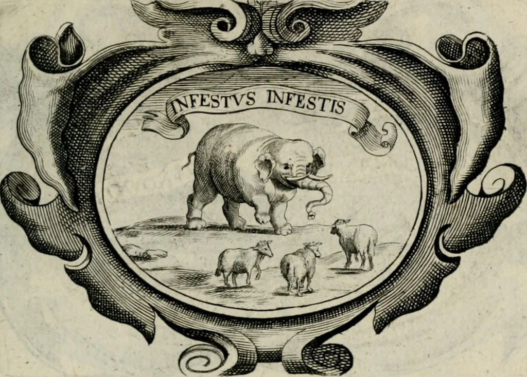An illustration from De symbolis heroicis, libri IX, 1634, leaf 116