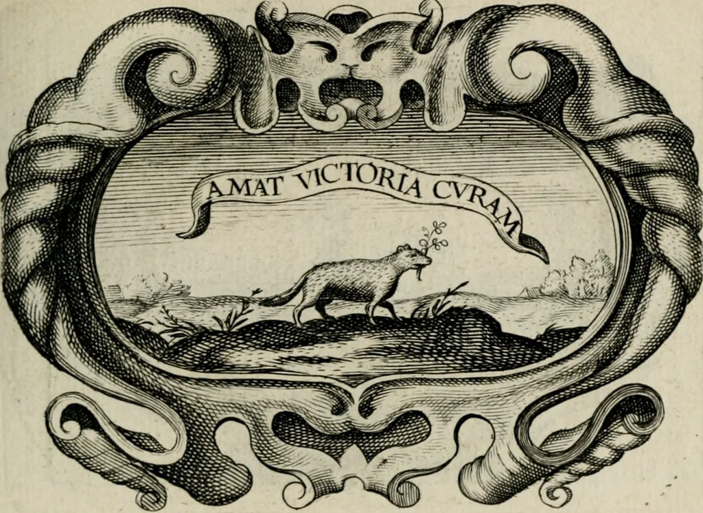 An illustration from De symbolis heroicis, libri IX, 1634, leaf 118