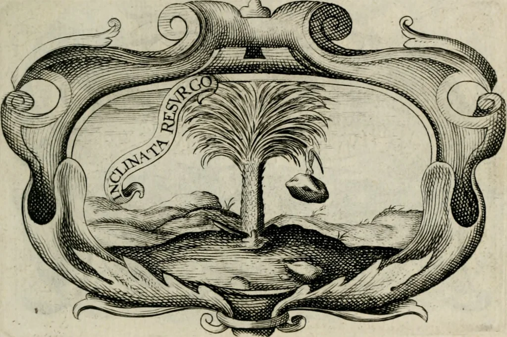 An illustration from De symbolis heroicis, libri IX, 1634, leaf 124