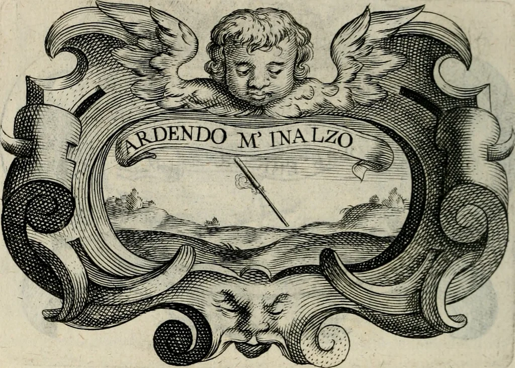 An illustration from De symbolis heroicis, libri IX, 1634, leaf 143